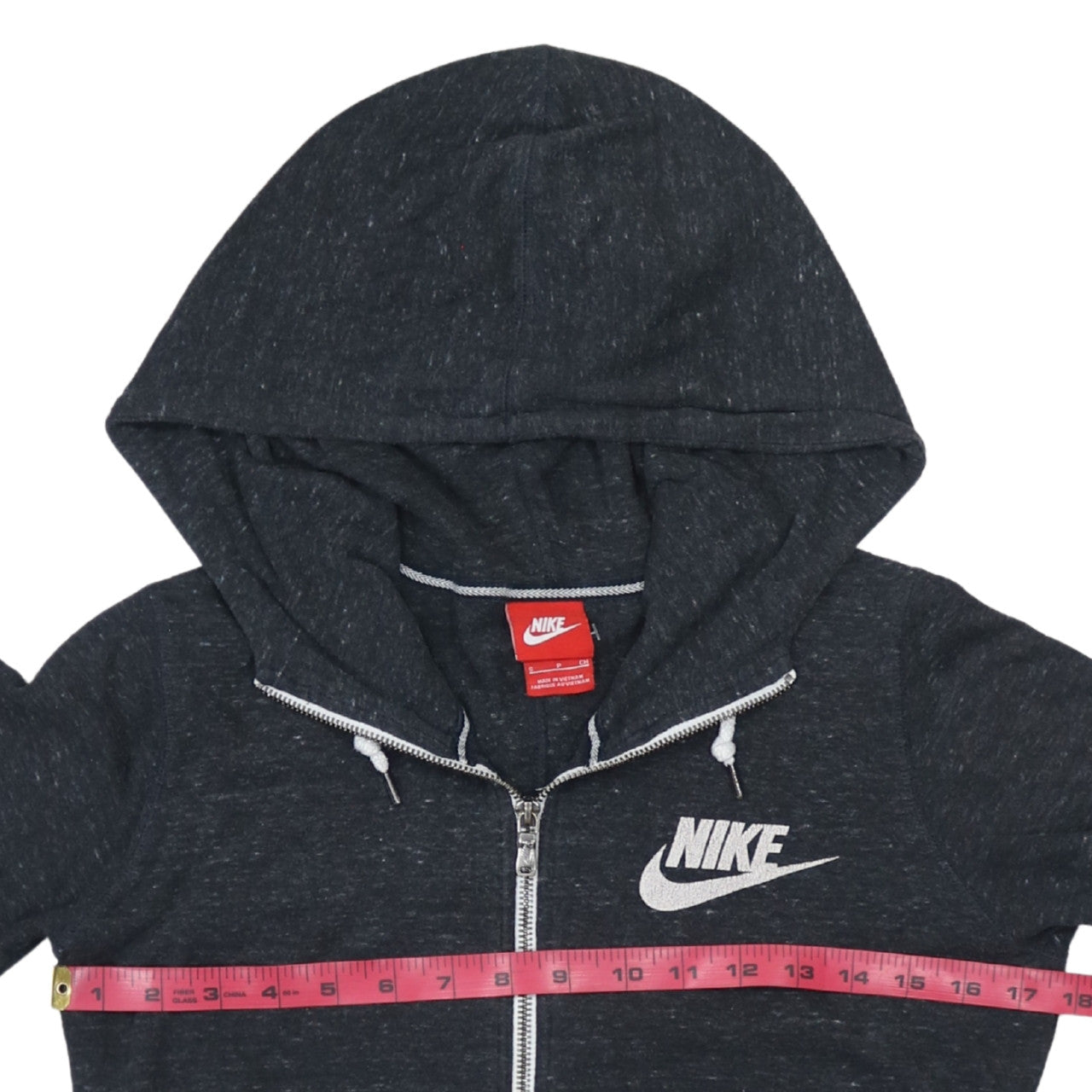 Womens UK Size S Nike Black Full Zip Hoodie