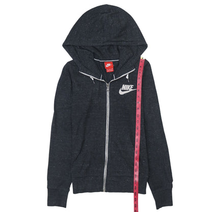 Womens UK Size S Nike Black Full Zip Hoodie