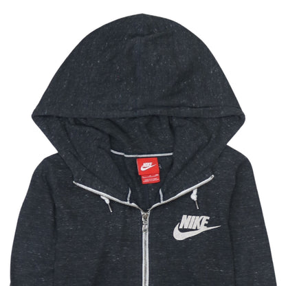 Womens UK Size S Nike Black Full Zip Hoodie