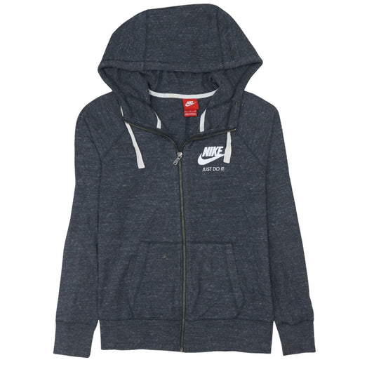 Womens UK Size M Nike Grey Full Zip Hoodie
