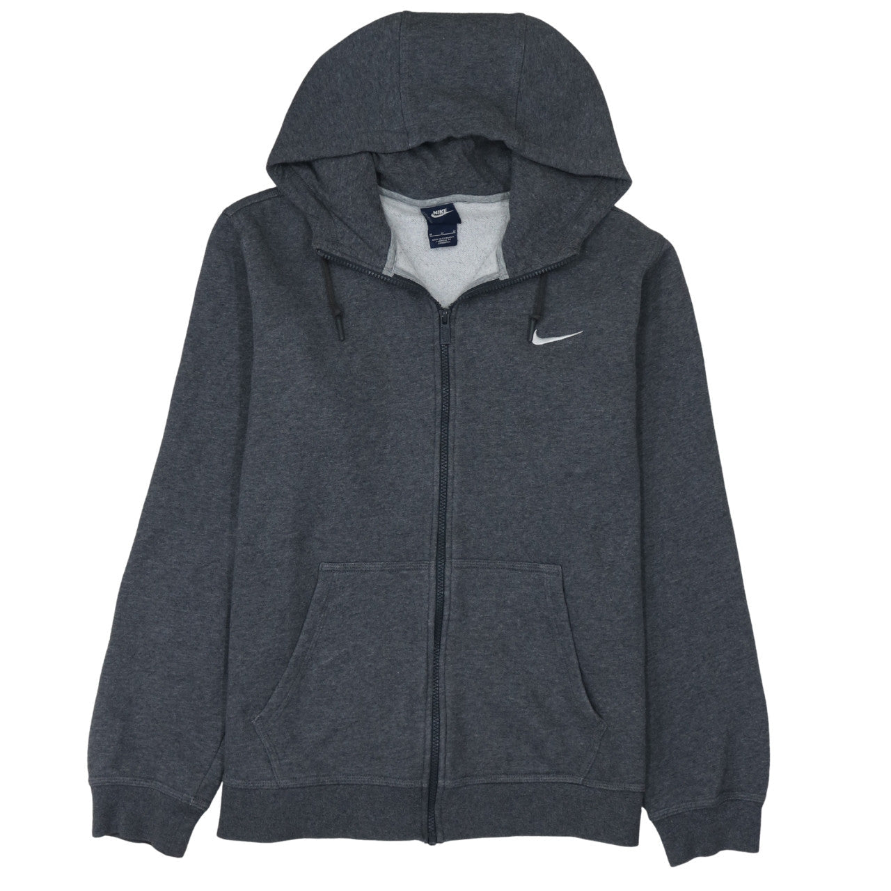 Mens UK Size M Nike Grey Full Zip Hoodie
