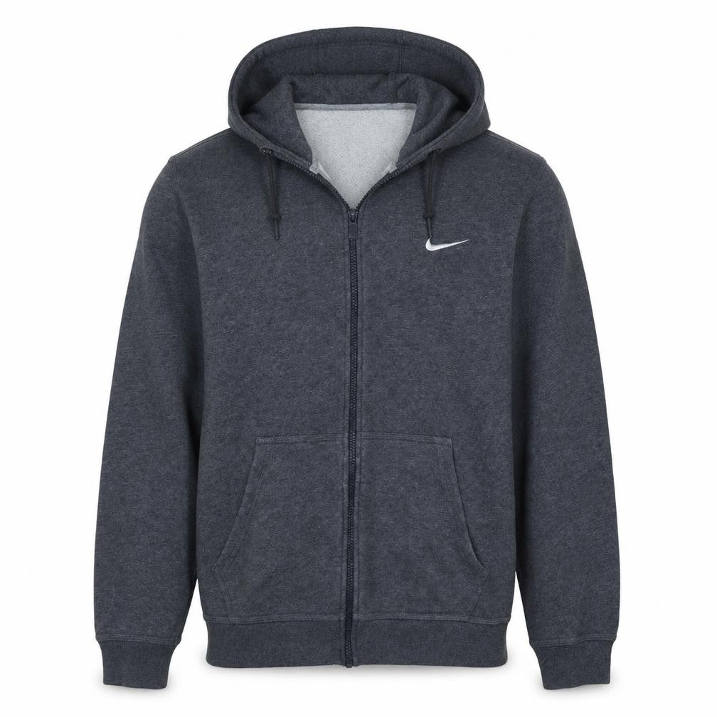 Mens UK Size M Nike Grey Full Zip Hoodie