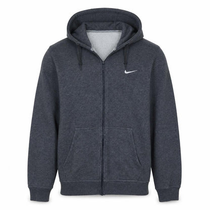 Mens UK Size M Nike Grey Full Zip Hoodie