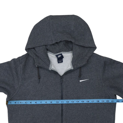 Mens UK Size M Nike Grey Full Zip Hoodie