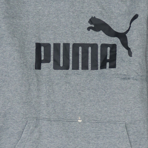 Mens UK Size XL PUMA Grey Pullover Hoodie