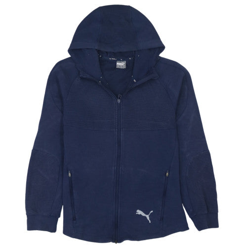 Mens UK Size M PUMA Blue Full Zip Hoodie