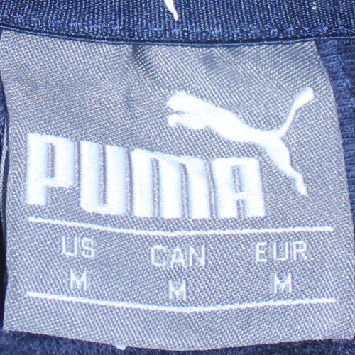 Mens UK Size M PUMA Blue Full Zip Hoodie