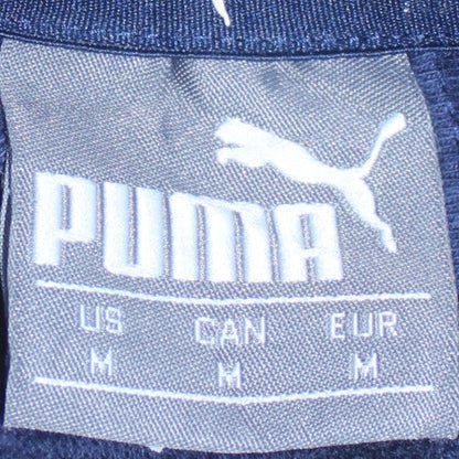 Mens UK Size M PUMA Blue Full Zip Hoodie