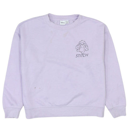 Womens UK Size XS Disney Purple Pullover Sweatshirt
