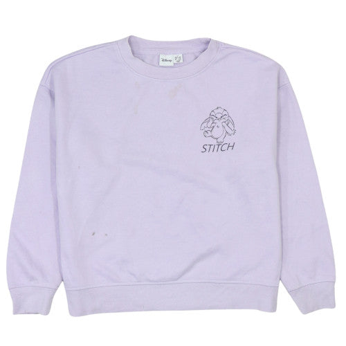 Womens UK Size XS Disney Purple Pullover Sweatshirt