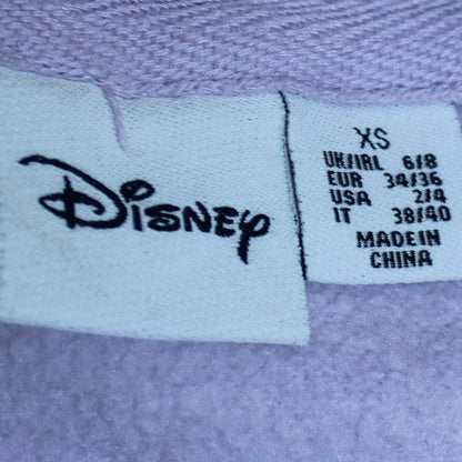 Womens UK Size XS Disney Purple Pullover Sweatshirt