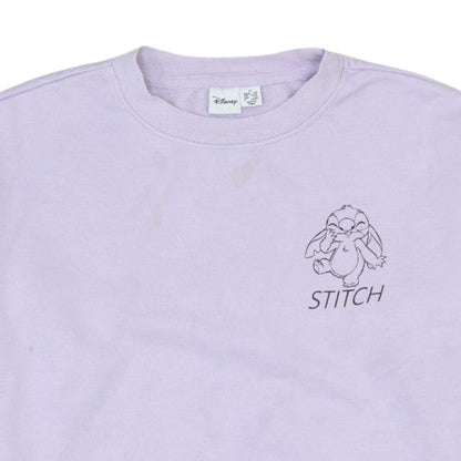 Womens UK Size XS Disney Purple Pullover Sweatshirt