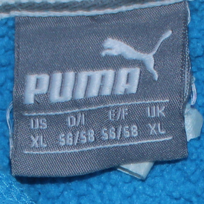 Mens UK Size XL PUMA Blue Pullover Hoodie