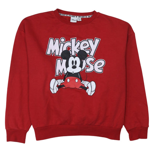 Womens UK Size XL Disney Red Pullover Sweatshirt