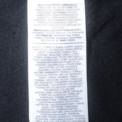 Mens UK Size XS Nike Black Pullover Hoodie