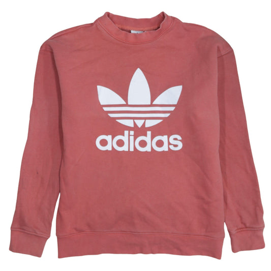Womens UK Size XS adidas Pink Pullover Sweatshirt