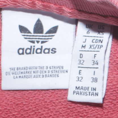 Womens UK Size XS adidas Pink Pullover Sweatshirt