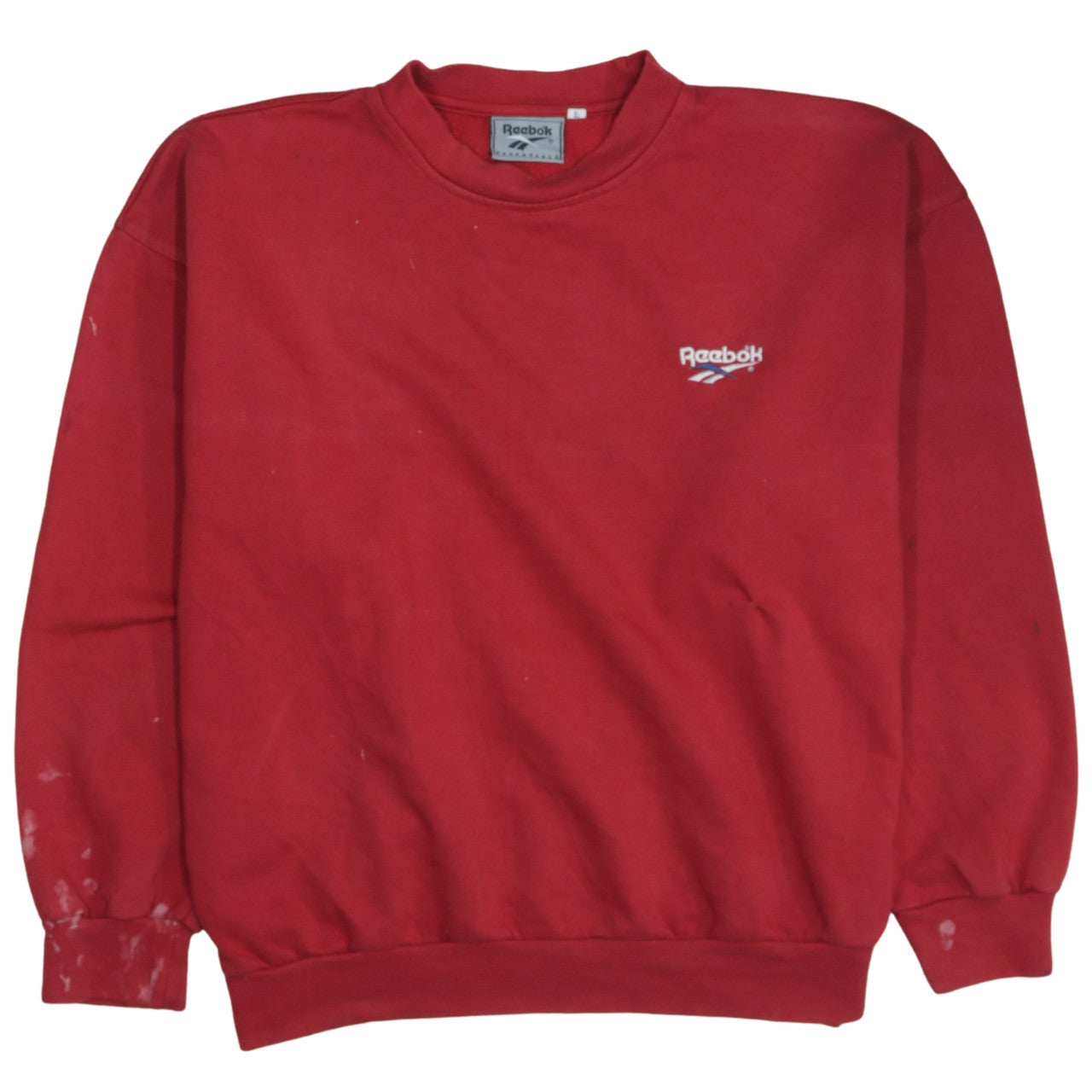 Mens UK Size L Reebok Red Pullover Sweatshirt