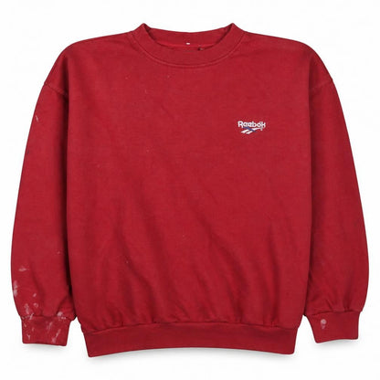 Mens UK Size L Reebok Red Pullover Sweatshirt