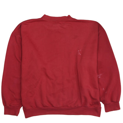 Mens UK Size L Reebok Red Pullover Sweatshirt