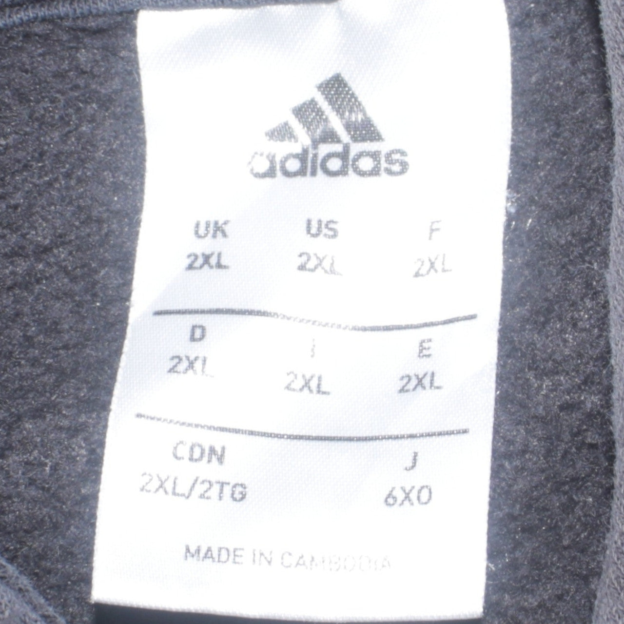 Mens UK Size 2XL adidas Black Pullover Hoodie