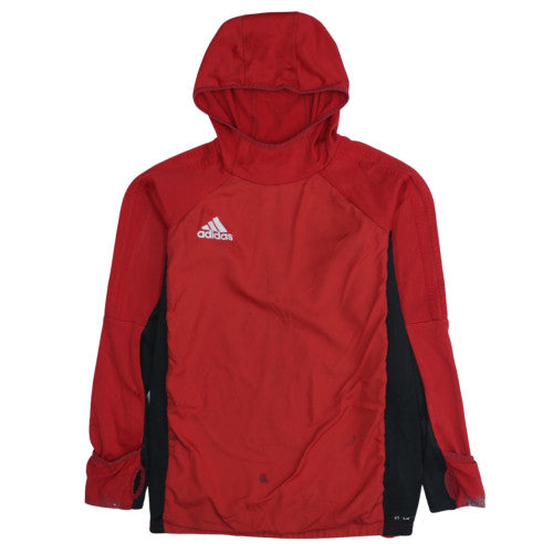 Boys UK Size 15-16 Years adidas Red Pullover Hoodie