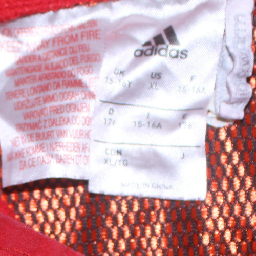 Boys UK Size 15-16 Years adidas Red Pullover Hoodie