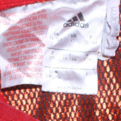Boys UK Size 15-16 Years adidas Red Pullover Hoodie