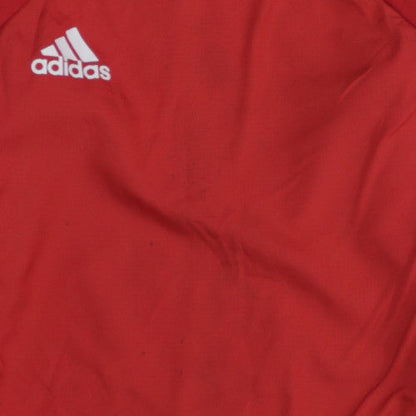 Boys UK Size 15-16 Years adidas Red Pullover Hoodie