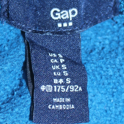 Mens UK Size S Gap Blue Pullover Hoodie