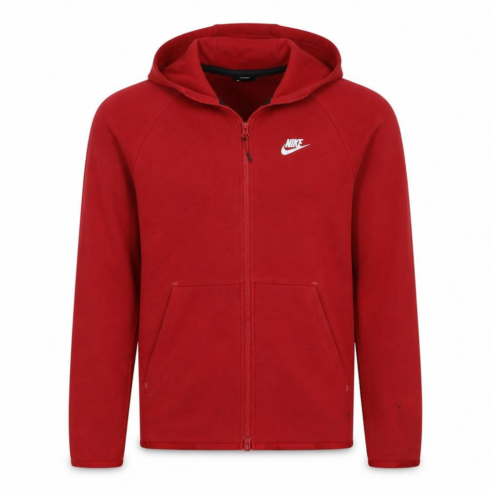 Mens UK Size S Nike Red Full Zip Hoodie
