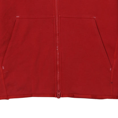 Mens UK Size S Nike Red Full Zip Hoodie