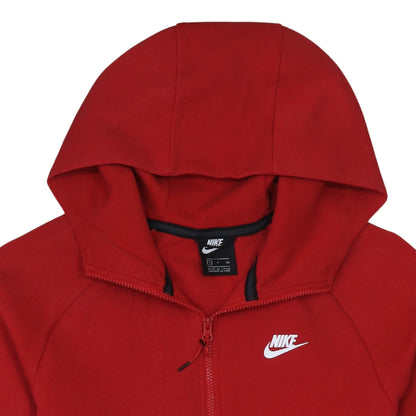 Mens UK Size S Nike Red Full Zip Hoodie