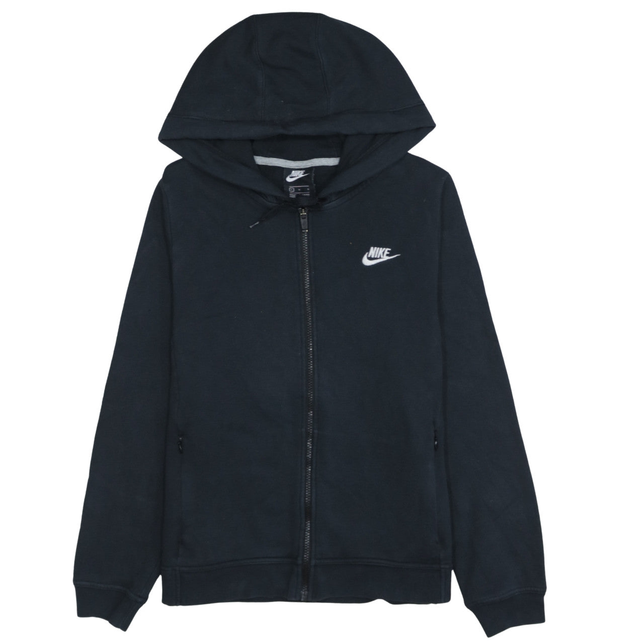Mens UK Size L Nike Black Full Zip Hoodie