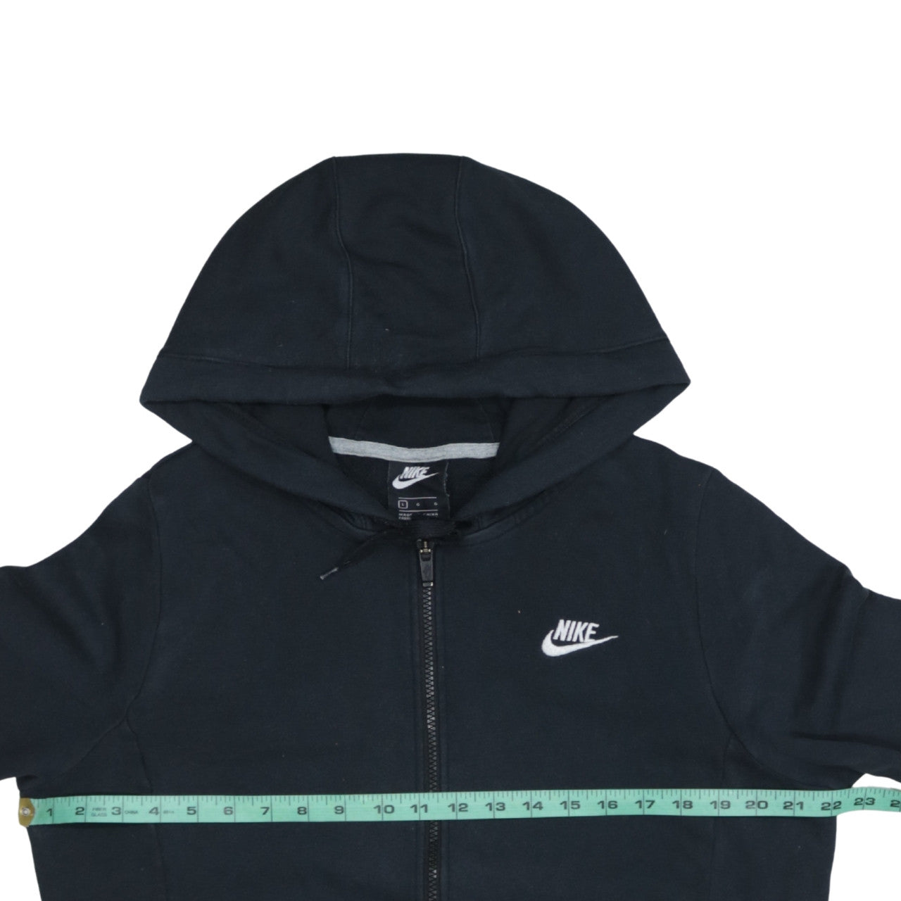 Mens UK Size L Nike Black Full Zip Hoodie