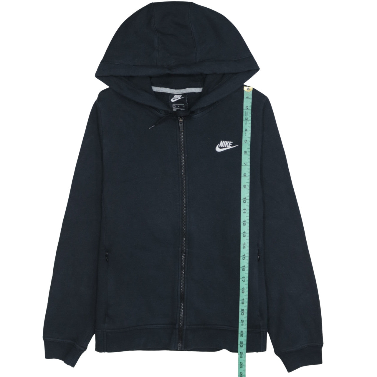 Mens UK Size L Nike Black Full Zip Hoodie
