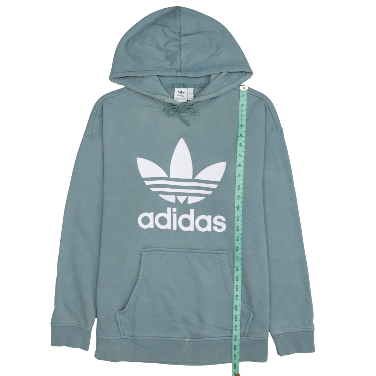 Womens UK Size 16 adidas Green Pullover Hoodie