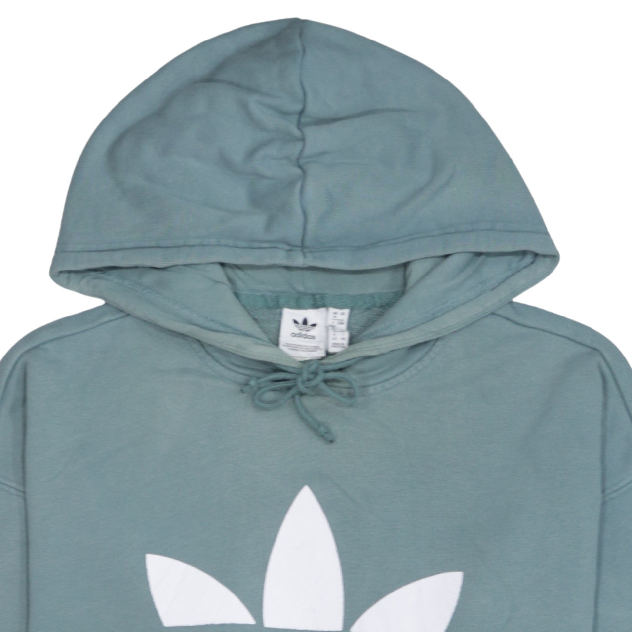 Womens UK Size 16 adidas Green Pullover Hoodie