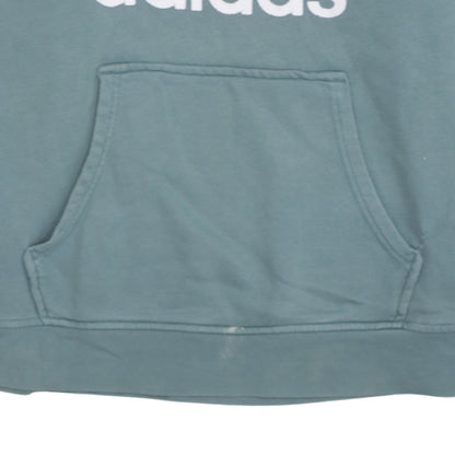 Womens UK Size 16 adidas Green Pullover Hoodie