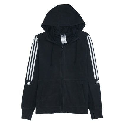 Womens UK Size M adidas Black Full Zip Hoodie