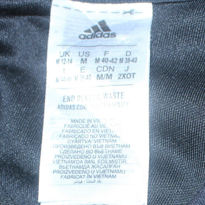 Womens UK Size M adidas Black Full Zip Hoodie