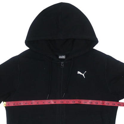 Womens UK Size S PUMA Black Full Zip Hoodie