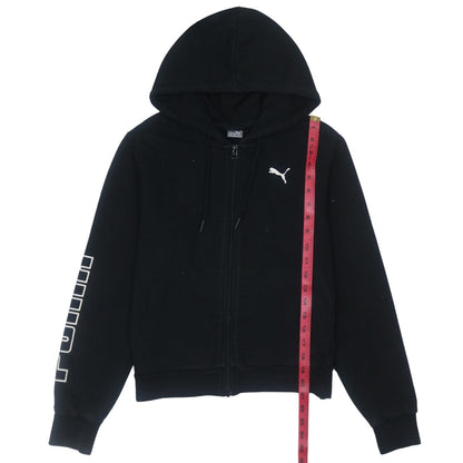 Womens UK Size S PUMA Black Full Zip Hoodie