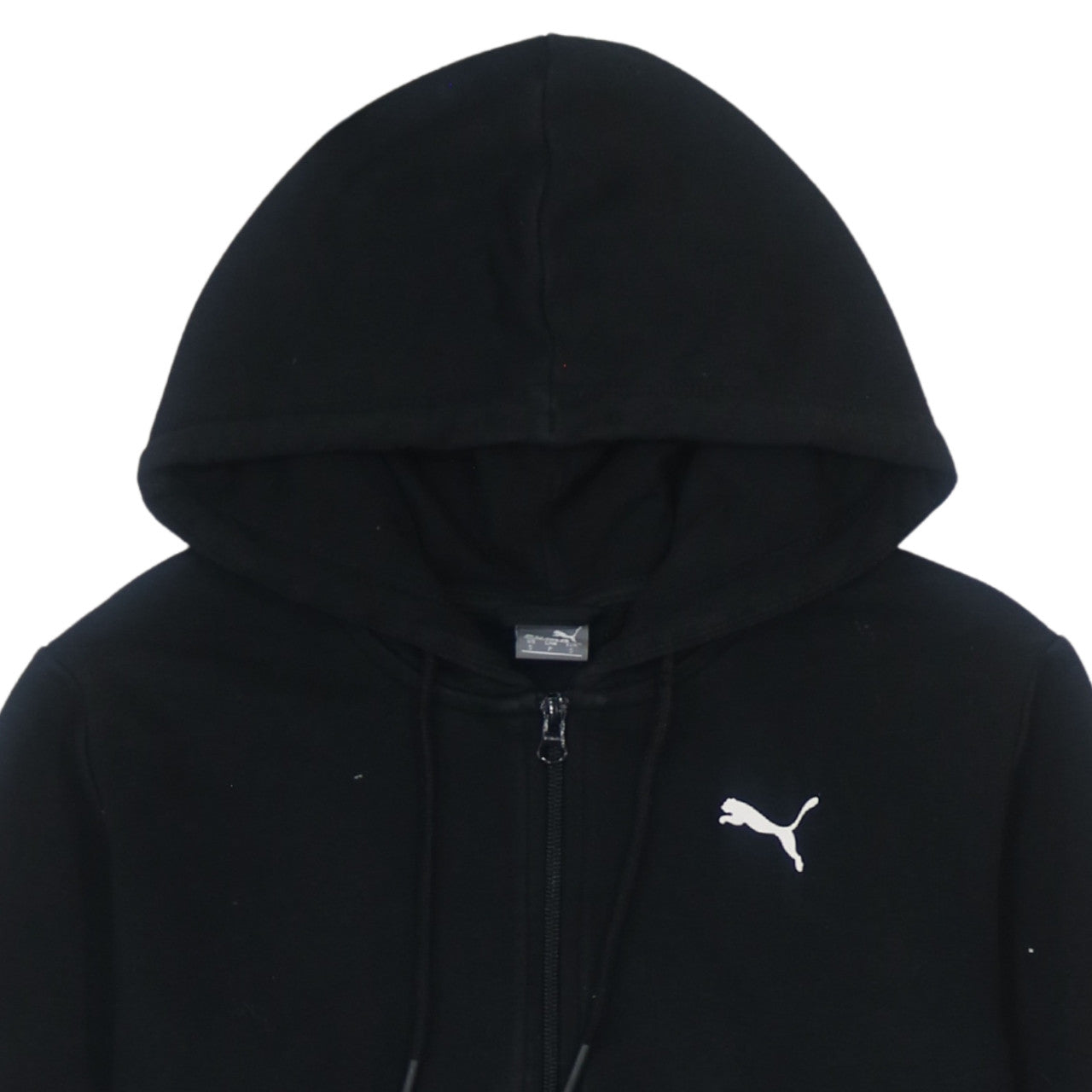 Womens UK Size S PUMA Black Full Zip Hoodie