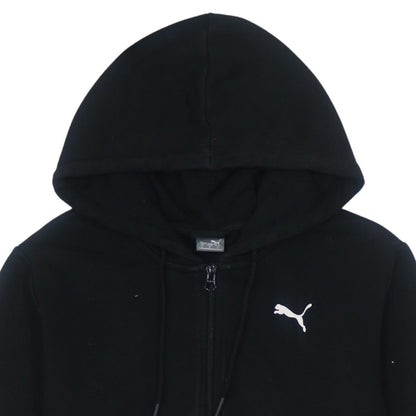 Womens UK Size S PUMA Black Full Zip Hoodie