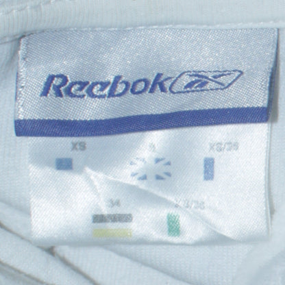 Womens UK Size XS Reebok White Full Zip Hoodie