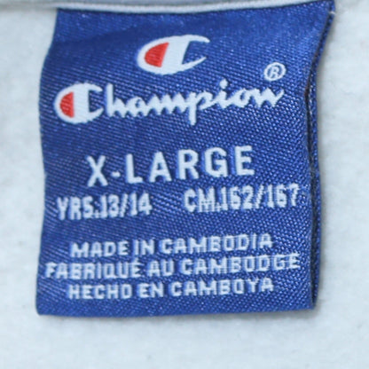 Champion Boys White Logo Pullover Sweatshirt 14 Years