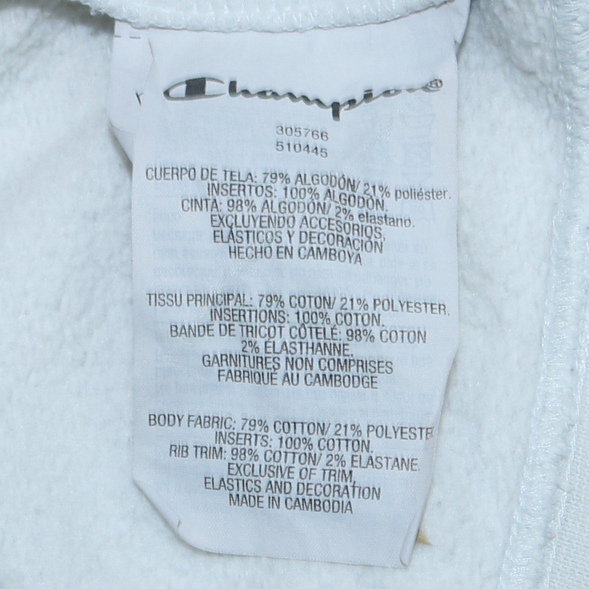 Champion Boys White Logo Pullover Sweatshirt 14 Years