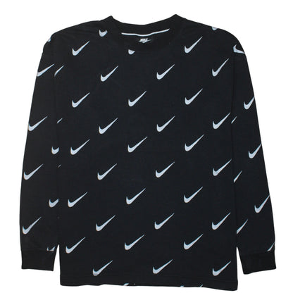 Womens UK Size S Nike Black Pullover Sweatshirt