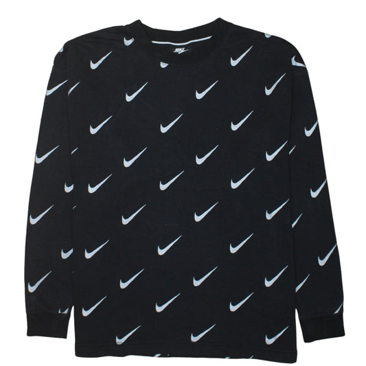 Womens UK Size S Nike Black Pullover Sweatshirt